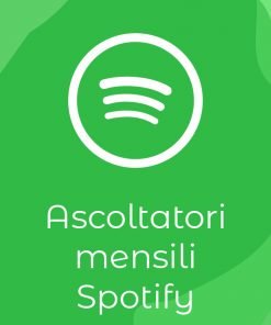 Comprare ascoltatori mensili Spotify